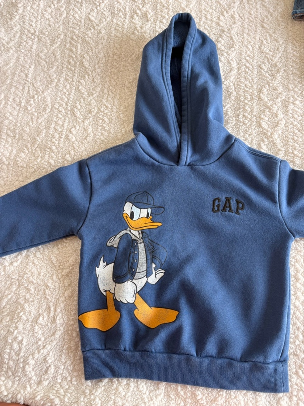 GAP Kids Navy Blue Donald Duck Pullover Hoodie